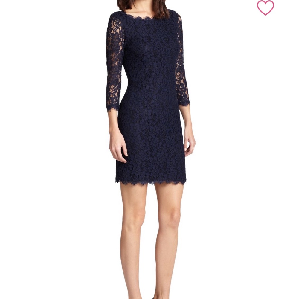 Diane von Furstenberg lace mini dress